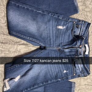 KanCan Women's Distressed Blue Skinny Jeans